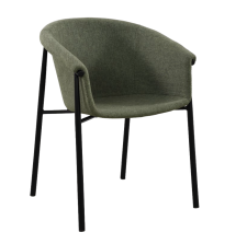 Стул пластиковый с мягким накладным текстильным сденьем Фирес Textile